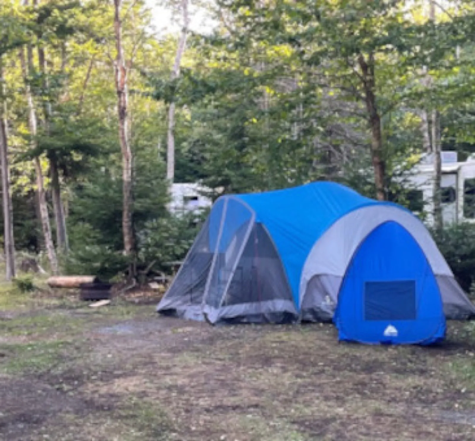 Tenting campsite.